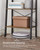 4‑Tier Ladder Shelf Storage Rack, Rustic Brown