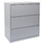 36" Wide 3 Drawer Lateral File, Silver