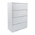 36" Wide 4 Drawer Lateral File, Silver
