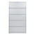 36" Wide 5 Drawer Lateral File, Silver