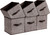 SONGMICS 10.2‑Inch Fabric Storage Bins – Foldable Non‑Woven Cube Organizers for Shelves & Closets, Walnut