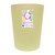Kokubo Trash Can, Macaron Dust Box, Round, Yellow, 1.7 gal (7 L)