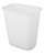 Sterilite Rectangular Wastebasket, 9 Gallon, White