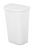 Sterilite Lift Top Wastebasket, 11.3 Gallon, White