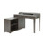 Desk w/Credenza, Distress Grey