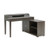 Desk w/Credenza, Distress Grey