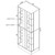 Cabra 4-door LED Curio Display Cabinet, White
