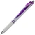 Pentel EnerGel Pearl Retractable Liquid Gel Pen, Fine Point (0.5mm) Needle Tip, White Barrel/Violet Accents, Violet Ink, 12 Count