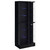 Cabra 4-door LED Curio Display Cabinet, Black