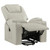 Armstrong Tufted Faux Leather Power Lift Massage Recliner Ivory
