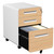 3 DRAWER MOBILE FILE, OAK