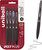 Uniball 207 Plus+ RT Retractable Gel Pens, Medium Point (0.7mm) Assorted Colors, 4 Count