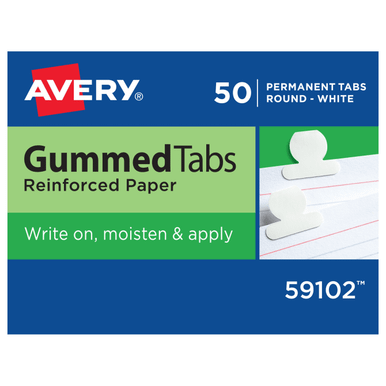 Gummed Tabs, 1/2