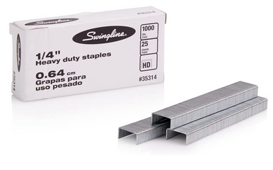 Premium Heavy Duty Staples, 1/4