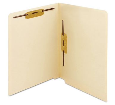 Shelf-Master Fastener File Folder, Letter Size, Manila, End Tab, 2 ...