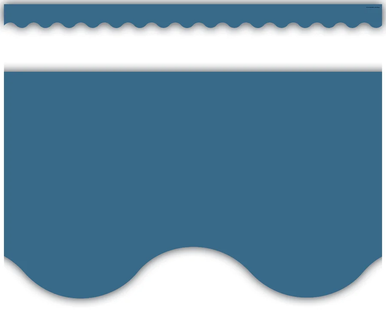 Teacher Created Resources Slate Blue Scalloped Border Trim - Fisher Hawaii