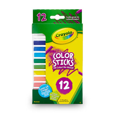 Color Sticks, Assorted Colors, 12 Sticks - Fisher Hawaii