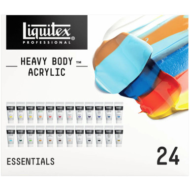 Liquitex Professional Heavy Body Acrylic Essentials Paint Set, 22ml ...