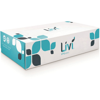 Soliris Box Solaris Paper Livi VPG Select Flat Box Facial Tissue, 2-Ply, Box of 100 ...