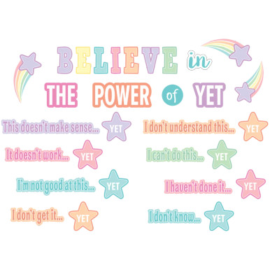 Teacher Created Resources Pastel Pop Believe in the Power of Yet Mini ...