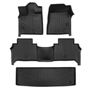 SMARTLINER 3 Rows Custom Fit Floor Liners Compatible with 2025 - 2025 Infiniti QX80 7 Passenger and 8 Passenger (Gasoline | Trimline needed for "Sensory" Version in cargo area) SA0764/B0764/E0764 - view 2