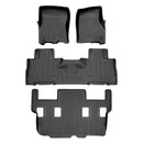 SMARTLINER 3 Rows Custom Fit Floor Liners Compatible with 2011 - 2017 Ford Expedition 7 Passenger (Gasoline | Fits with 2nd row bucket seats | 3rd row liner Fits with 2nd row Bucket seats) SA0183/B0303/C0184 - view 2