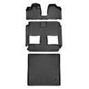 SMARTLINER 4 Rows Custom Fit Floor Liners Compatible with 2008 - 2016 Chrysler Town & Country (Gasoline | 1st Row Over The Hump Coverage | 1st Row Bucket Seats | 2nd row Stow 'n Go Seating) SA0213/B0046/D0181 - view 2
