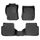 SMARTLINER 2 Rows Custom Fit Floor Liners Compatible with 2009 - 2013 Subaru Forester (Gasoline | 2nd row w/o Subwoofer under driver seat) SA0089/B0089 - view 2