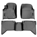 SMARTLINER 2 Rows Custom Fit Floor Liners Compatible with 2015 - 2018 Toyota Hilux Revo (Gasoline)