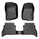 SMARTLINER 2 Rows Custom Fit Floor Liners Compatible with 2021 - 2025 Jeep Wrangler 4xe (Hybrid)