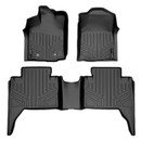 SMARTLINER 2 Rows Custom Fit Floor Liners Compatible with 2016 - 2017 Toyota Tacoma Double Cab (Gasoline) SA0207/B0207 - view 2