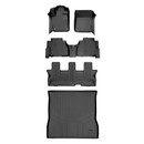 SMARTLINER 4 Rows Custom Fit Floor Liners Compatible with 2012 - 2022 Toyota Sequoia (Gasoline | 2nd Row Bench Seats) SA0108/B0272/C0272/D0272 - view 2
