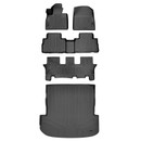 SMARTLINER 4 Rows Custom Fit Floor Liners Compatible with 2020 - 2025 Hyundai Palisade 8 Passenger (Gasoline | 2nd row fits with bench seats | 3rd row fits with 2nd row bench seats) SA0472/B0472/C0417/D0472 - view 2