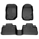 SMARTLINER 2 Rows Custom Fit Floor Liners Compatible with 2007 - 2010 Jeep Wrangler 4 Door and Unlimited (Gasoline) SA0139/B0073 - view 2