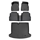 SMARTLINER 3 Rows Custom Fit Floor Liners Compatible with 2018 - 2024 Nissan Kicks (Gasoline | Cargo liner fits in lower position without Rockford Fosgate Audio System)