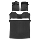 SMARTLINER 3 Rows Custom Fit Floor Liners Compatible with 2025 - 2025 Infiniti QX80 7 Passenger and 8 Passenger (Gasoline | Trimline needed for "Sensory" Version in cargo area) SA0764/B0764/D0764 - view 2