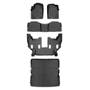 SMARTLINER 4 Rows Custom Fit Floor Liners Compatible with 2019 - 2024 Infiniti QX80 7 Passenger (Gasoline)