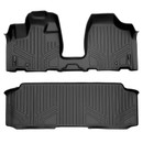 SMARTLINER 2 Rows Custom Fit Floor Liners Compatible with 2008 - 2020 Dodge Grand Caravan (Gasoline | 1st Row With Over The Hump Coverage | 2nd Row Bench Seats) SA0213/B0220 - view 2