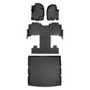 SMARTLINER 4 Rows Custom Fit Floor Liners Compatible with 2018 - 2024 Ford Expedition 7 Passenger (Gasoline) SA0350/B0350/D0350 - view 2