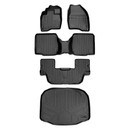 SMARTLINER 4 Rows Custom Fit Floor Liners Compatible with 2015 - 2016 Ford Explorer 7 Passenger (Gasoline | 2nd Row Bucket Seat With Center Console) SA0161/B0109/C0082/E0082 - view 2