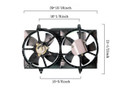 Agility Autoparts Dual Radiator and Condenser Fan Assembly 6029137