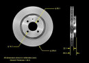 BENDIX PREMIUM DRUM AND ROTOR Disc Brake Rotor PRT1564