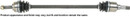 CARDONE New CV Axle Assembly 66-3166