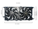 Agility Autoparts Dual Radiator and Condenser Fan Assembly 6012105