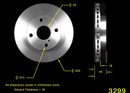 BENDIX PREMIUM DRUM AND ROTOR Disc Brake Rotor PRT1717