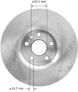 BENDIX PREMIUM DRUM AND ROTOR Disc Brake Rotor PRT6007
