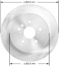 BENDIX PREMIUM DRUM AND ROTOR Disc Brake Rotor PRT5799
