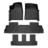 SMARTLINER 3 Rows Custom Fit Floor Liners Compatible with 2022 - 2024 Rivian R1S 7 Passenger and SUV (Electric) SA0615/B0698/C0698 - view 2