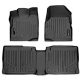 SMARTLINER 2 Rows Custom Fit Floor Liners Compatible with 2010 - 2011 GMC Terrain (Gasoline | 1st row With Dual Floor Posts | Fits Denali & Regular trim) SA0119/B0070 - view 2