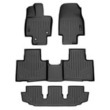 SMARTLINER 3 Rows Custom Fit Floor Liners Compatible with 2020 - 2025 Toyota Highlander (Gasoline)